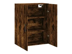 Armario de pared roble ahumado 69,5x34x90 cm