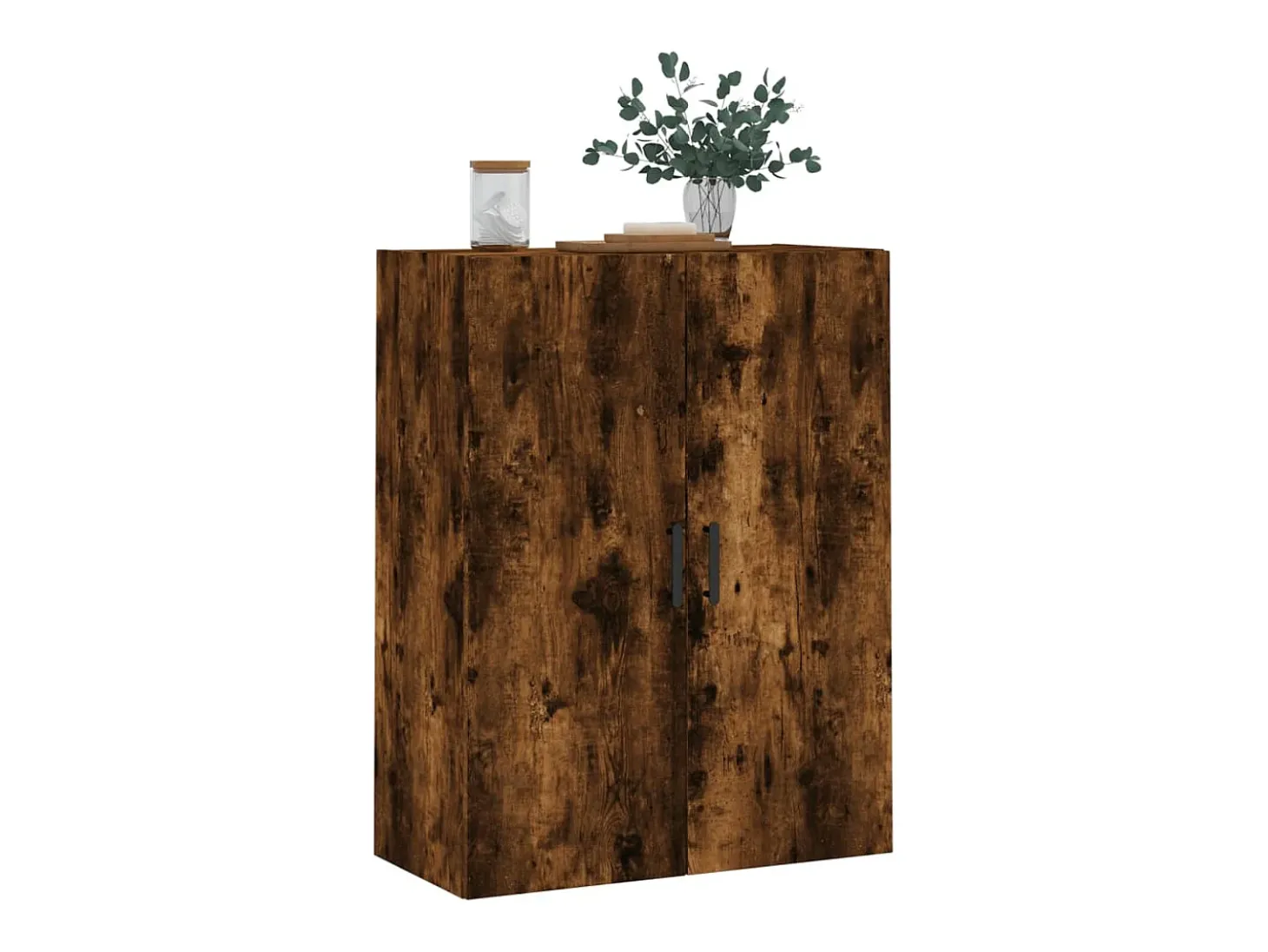 Armario de pared roble ahumado 69,5x34x90 cm