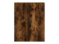 Armario de pared roble ahumado 69,5x34x90 cm