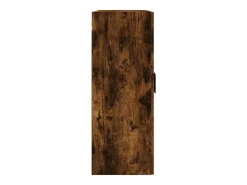 Armario de pared roble ahumado 69,5x34x90 cm
