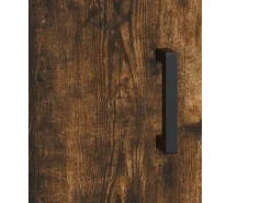 Armario de pared roble ahumado 69,5x34x90 cm