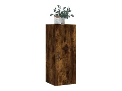 Armario de pared roble ahumado 34,5x34x90 cm