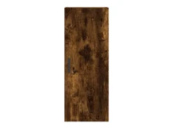 Armario de pared roble ahumado 34,5x34x90 cm