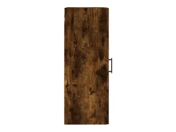 Armario de pared roble ahumado 34,5x34x90 cm