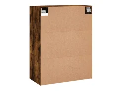 Armario de pared roble ahumado 69,5x34x90 cm madera de ingeniería