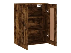 Armario de pared roble ahumado 69,5x34x90 cm madera de ingeniería