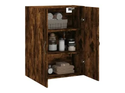 Armario de pared roble ahumado 69,5x34x90 cm madera de ingeniería