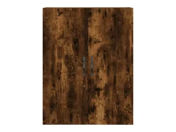 Armario de pared roble ahumado 69,5x34x90 cm madera de ingeniería