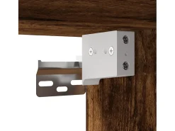 Armario de pared roble ahumado 69,5x34x90 cm