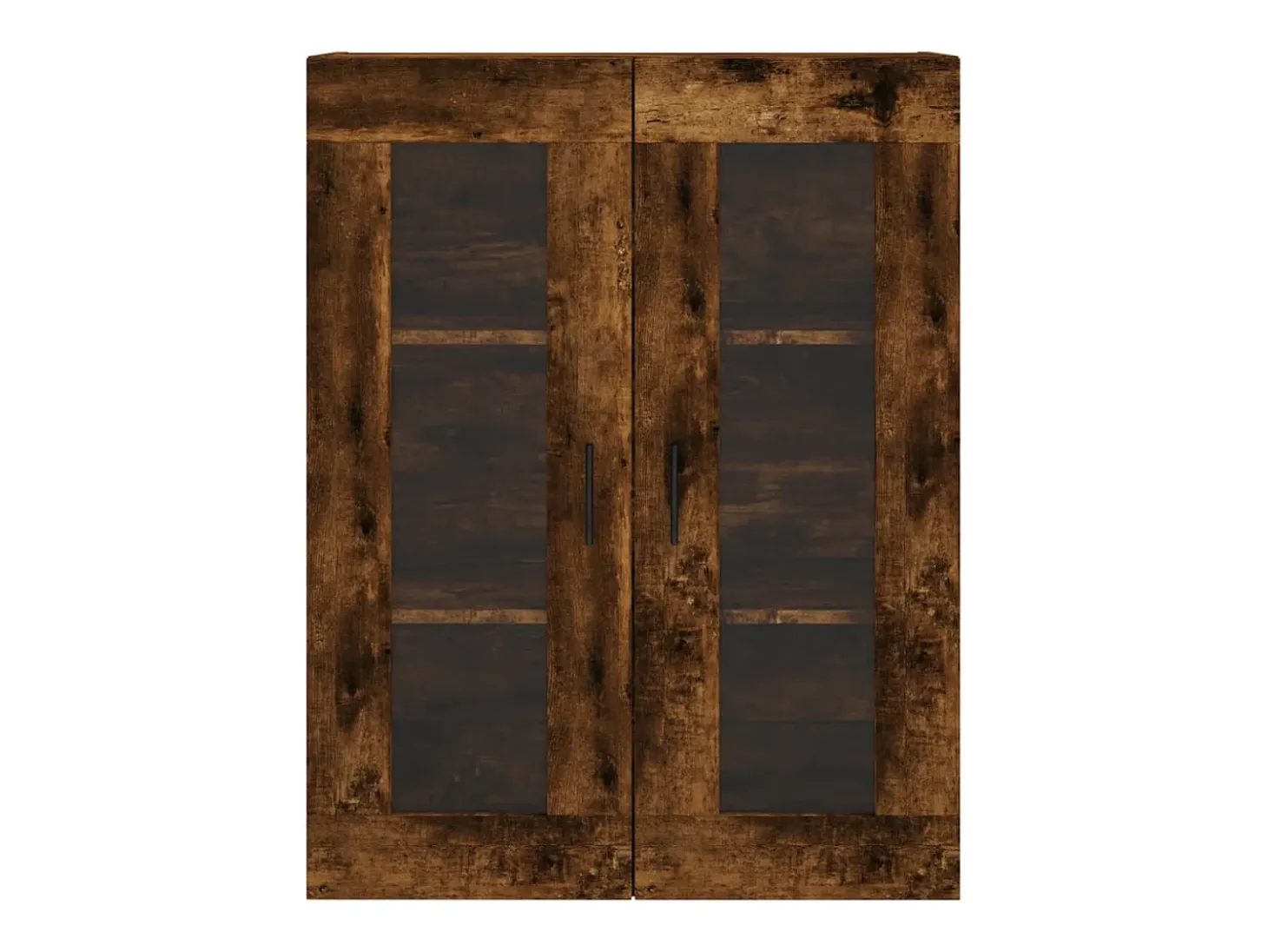 Armario de pared roble ahumado 69,5x34x90 cm