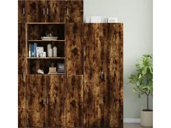 Armario de pared roble ahumado 30x42,5x40 cm madera de ingeniería
