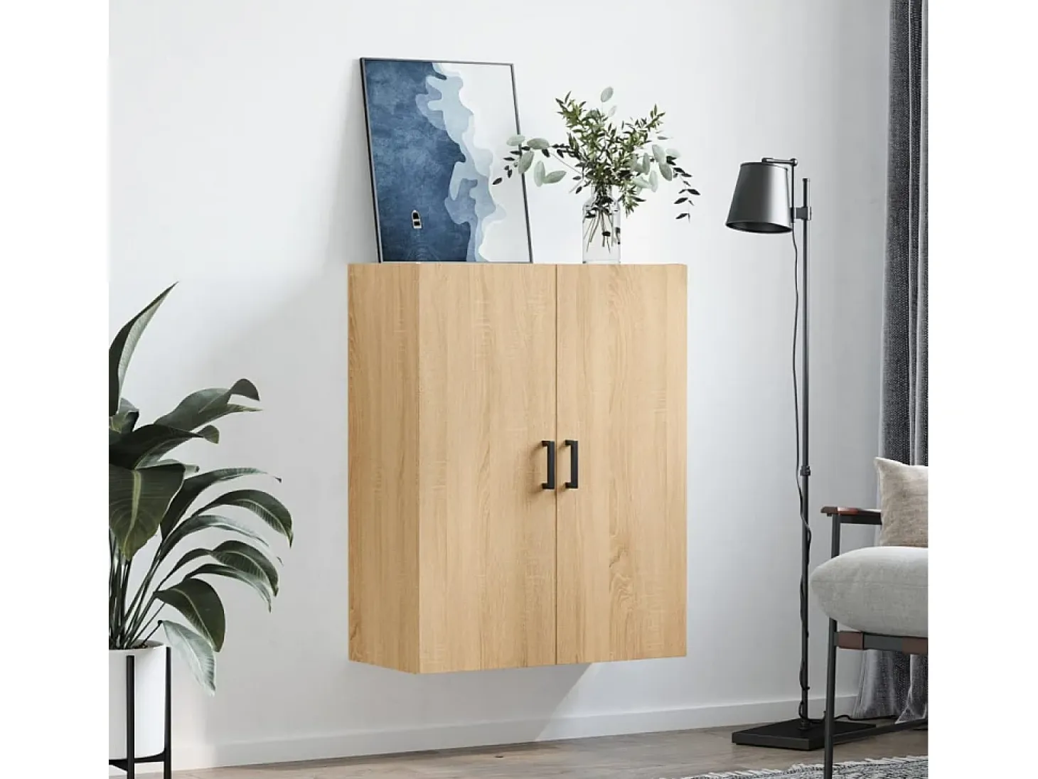 Armario de pared roble Sonoma 69,5x34x90 cm