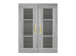 Armario de pared Sonoma gris 69,5x34x90 cm