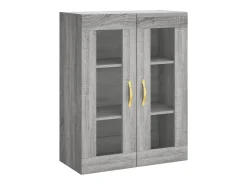 Armario de pared Sonoma gris 69,5x34x90 cm