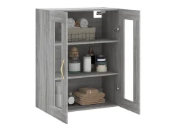 Armario de pared Sonoma gris 69,5x34x90 cm