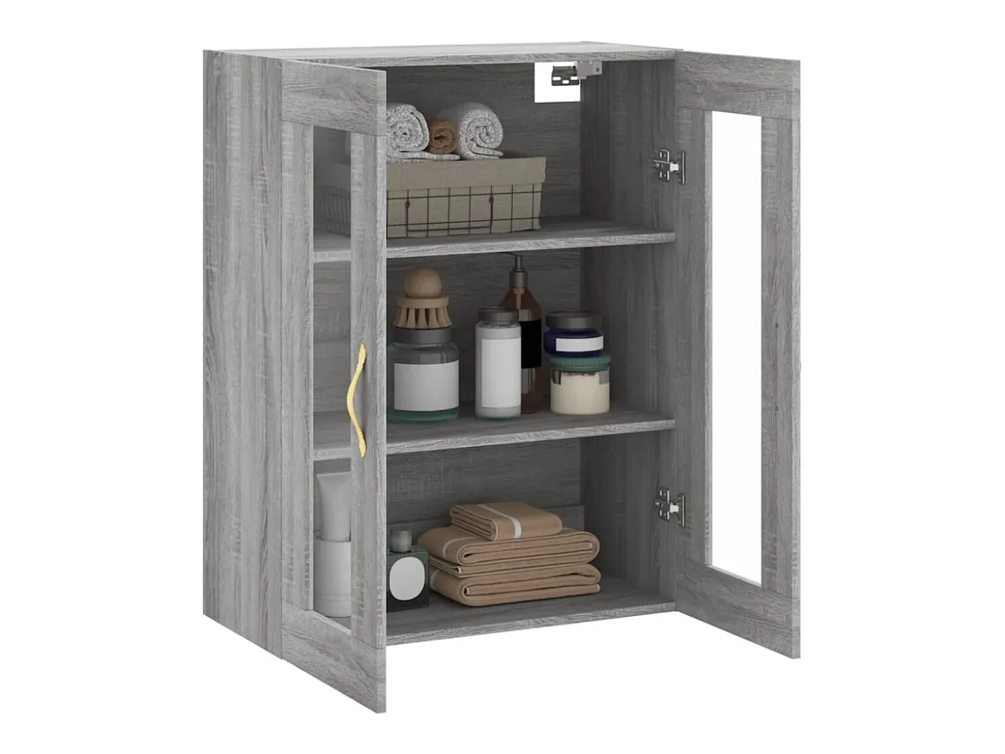 Armario de pared Sonoma gris 69,5x34x90 cm