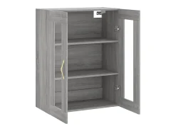 Armario de pared Sonoma gris 69,5x34x90 cm