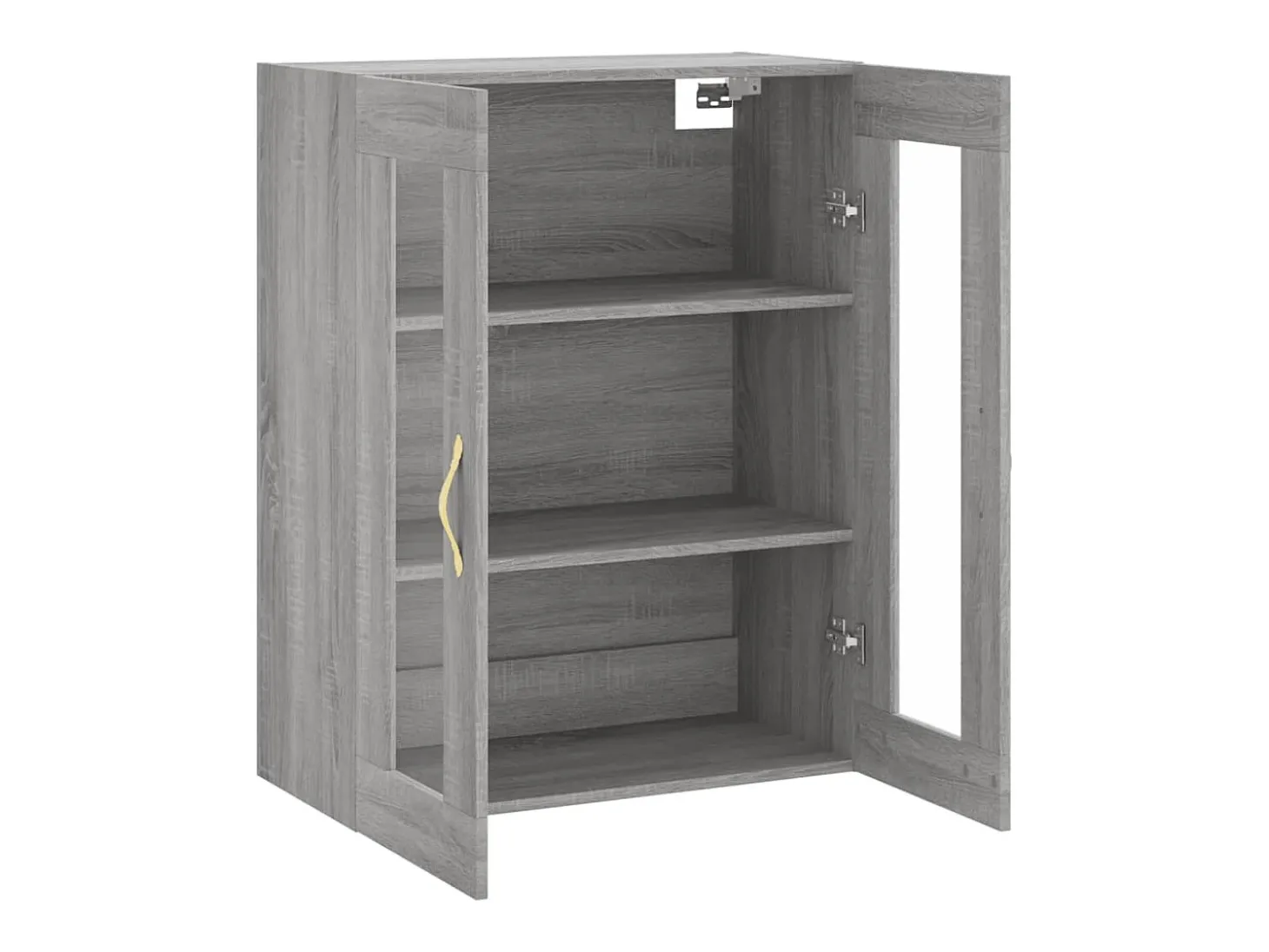 Armario de pared Sonoma gris 69,5x34x90 cm