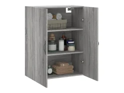 Armario de pared Sonoma gris 69,5x34x90 cm madera de ingeniería