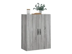 Armario de pared Sonoma gris 69,5x34x90 cm madera de ingeniería