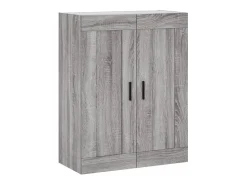 Armario de pared Sonoma gris 69,5x34x90 cm madera de ingeniería