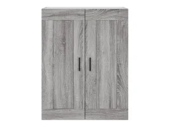 Armario de pared Sonoma gris 69,5x34x90 cm madera de ingeniería