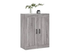 Armario de pared Sonoma gris 69,5x34x90 cm madera de ingeniería