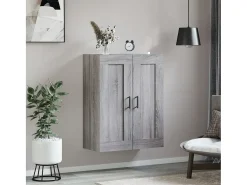 Armario de pared Sonoma gris 69,5x34x90 cm madera de ingeniería