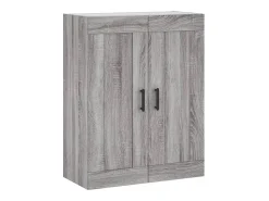 Armario de pared Sonoma gris 69,5x34x90 cm madera de ingeniería