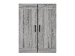 Armario de pared Sonoma gris 69,5x34x90 cm madera de ingeniería