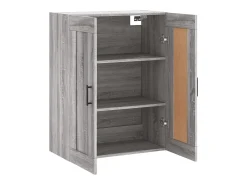 Armario de pared Sonoma gris 69,5x34x90 cm madera de ingeniería