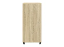 Armario rodante de roble Sonoma 55x40x91 cm madera de ingeniería