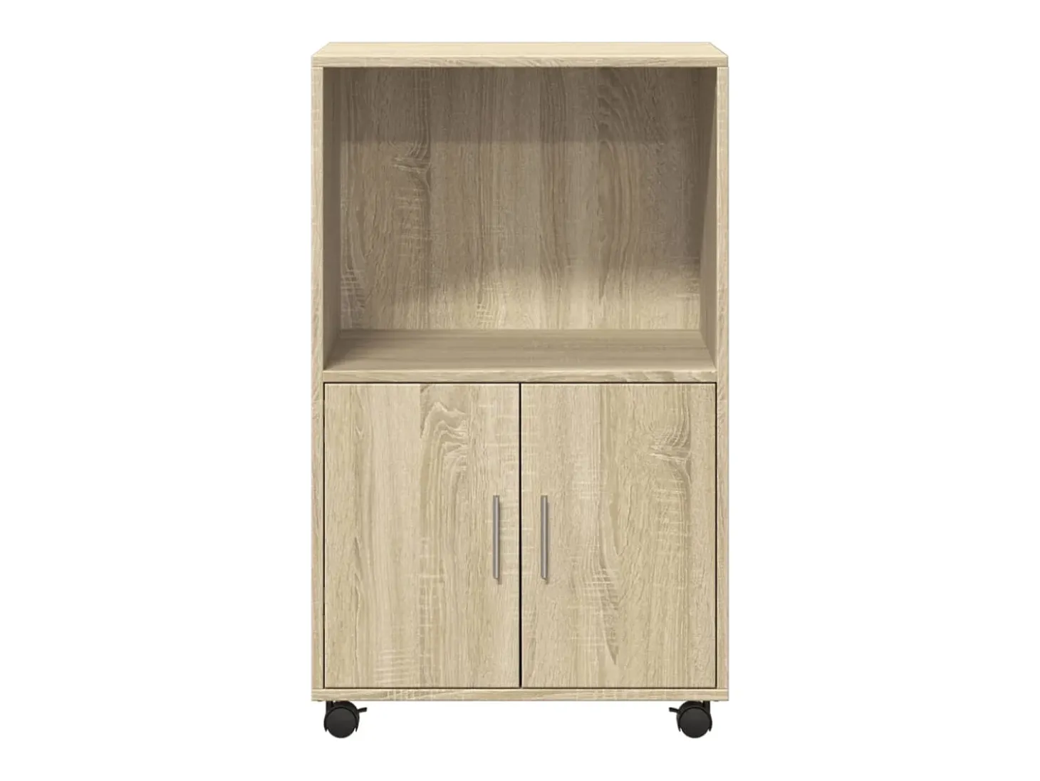 Armario rodante de roble Sonoma 55x40x91 cm madera de ingeniería