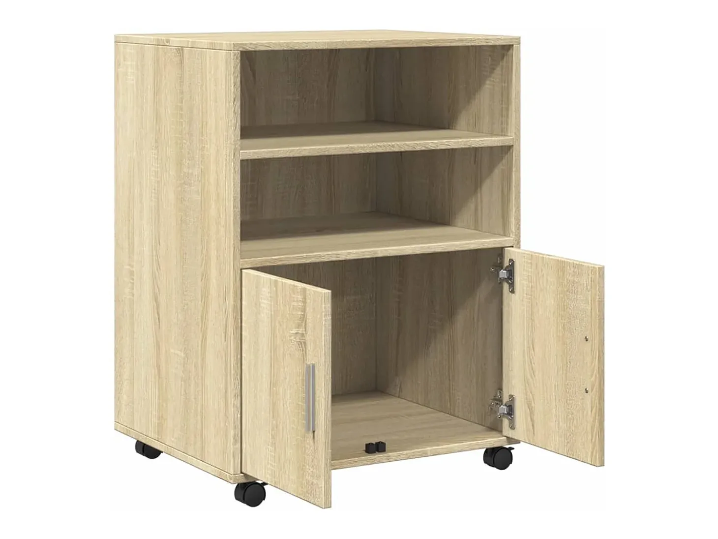 Armario rodante de roble Sonoma 55x40x91 cm madera de ingeniería