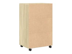 Armario rodante de roble Sonoma 55x40x91 cm madera de ingeniería