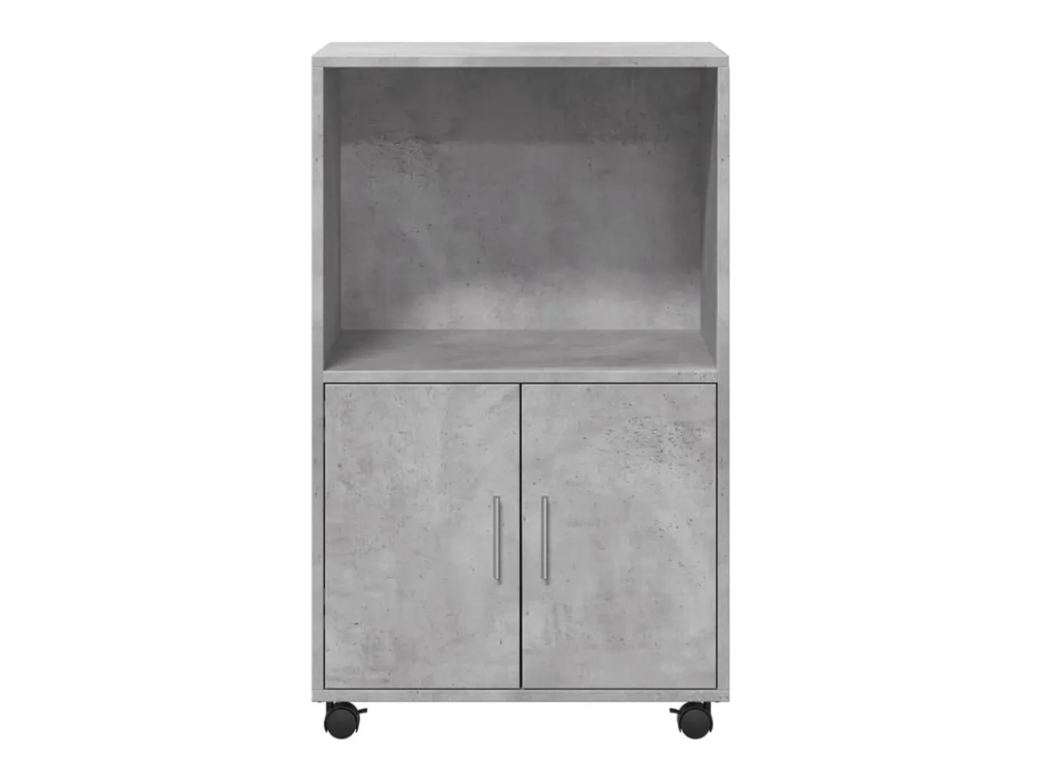 Armario rodante gris hormigón 55x40x91 cm madera de ingeniería