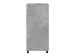 Armario rodante gris hormigón 55x40x91 cm madera de ingeniería