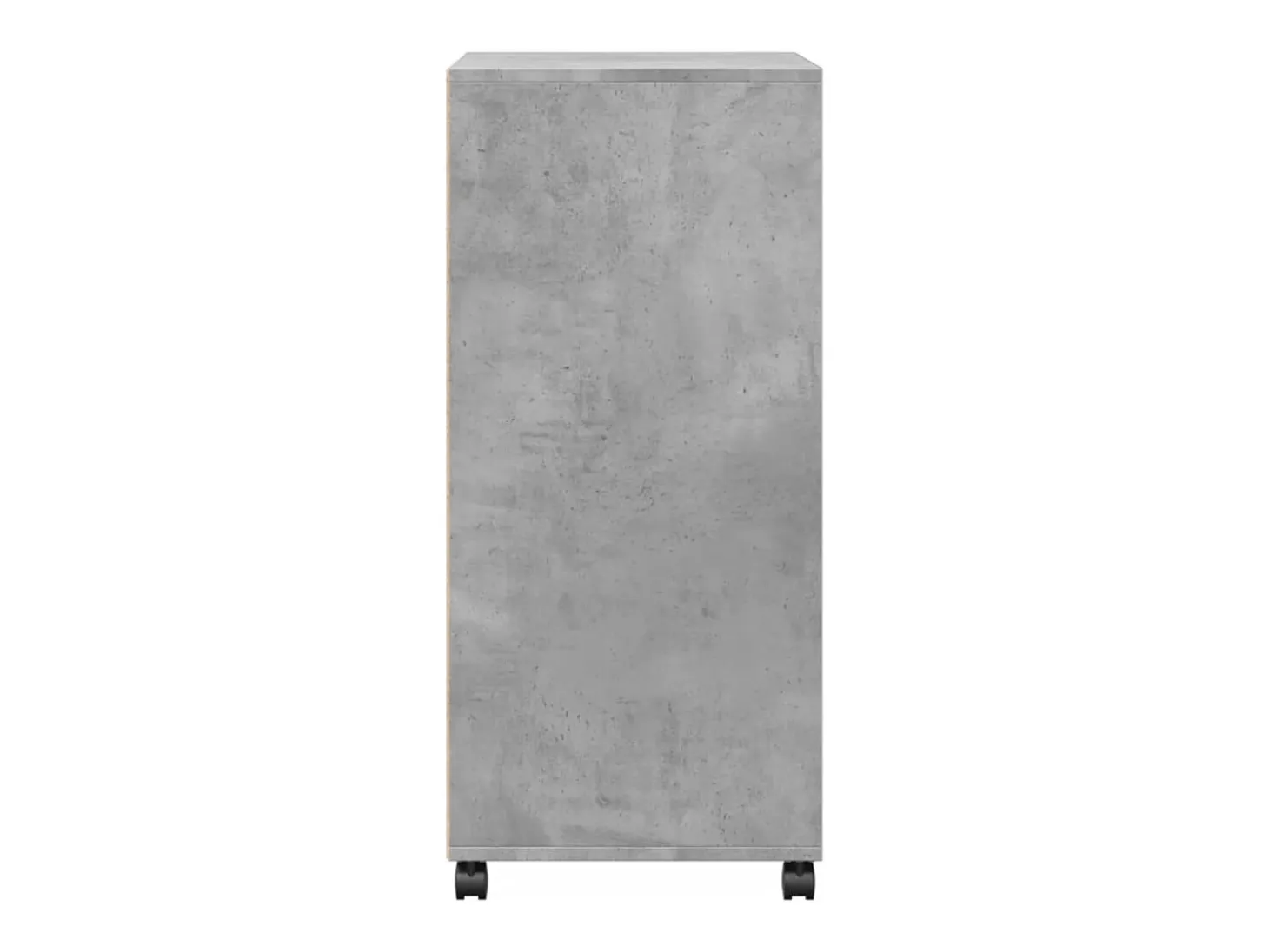 Armario rodante gris hormigón 55x40x91 cm madera de ingeniería