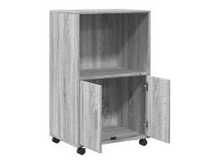 Armario rodante Sonoma gris 55x40x91 cm madera de ingeniería