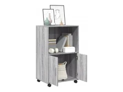Armario rodante Sonoma gris 55x40x91 cm madera de ingeniería