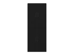 Armarios de 2 piezas de roble negro 69,5x34x180 cm fabricados en madera compuesta