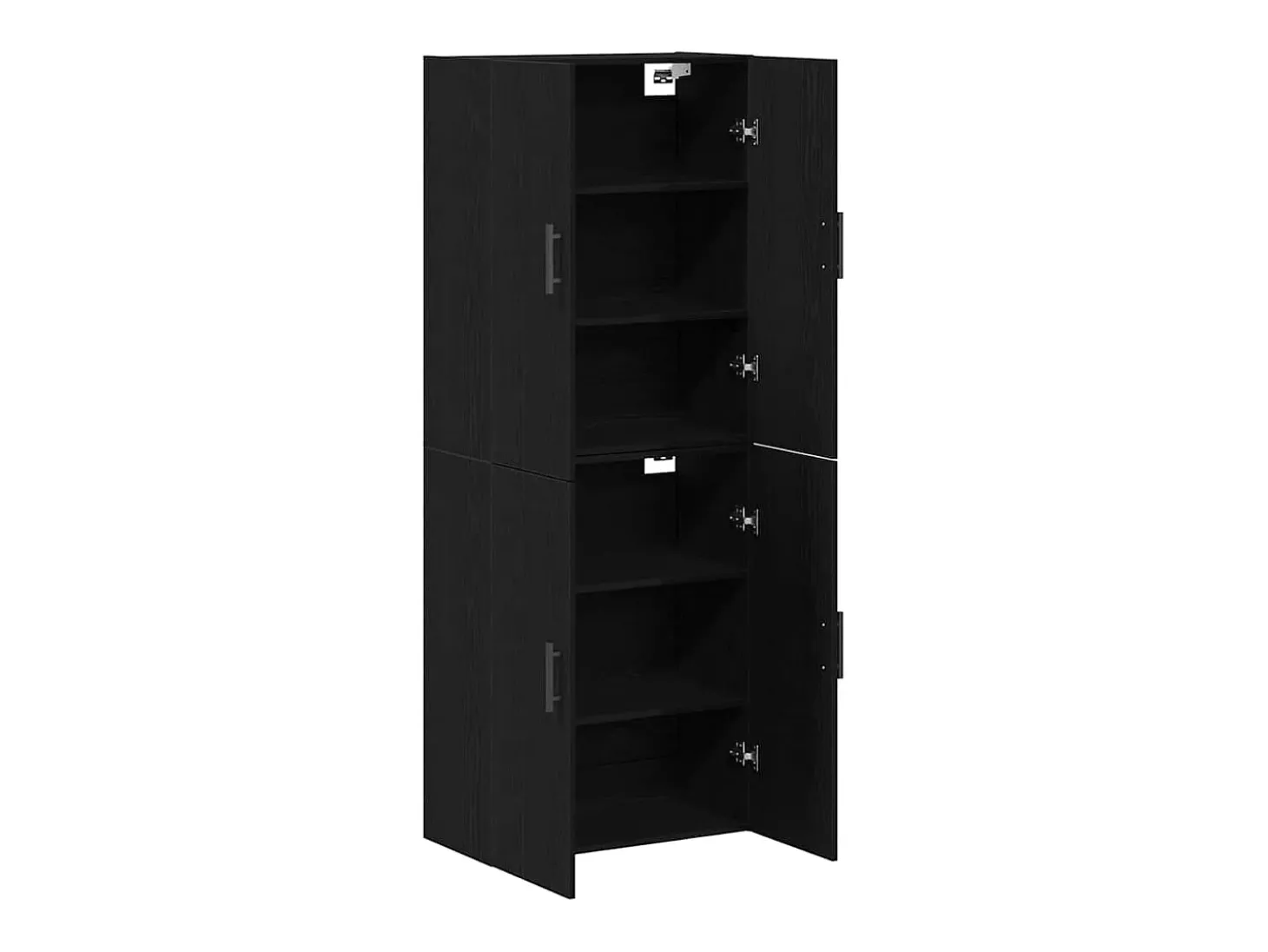 Armarios de 2 piezas de roble negro 69,5x34x180 cm fabricados en madera compuesta