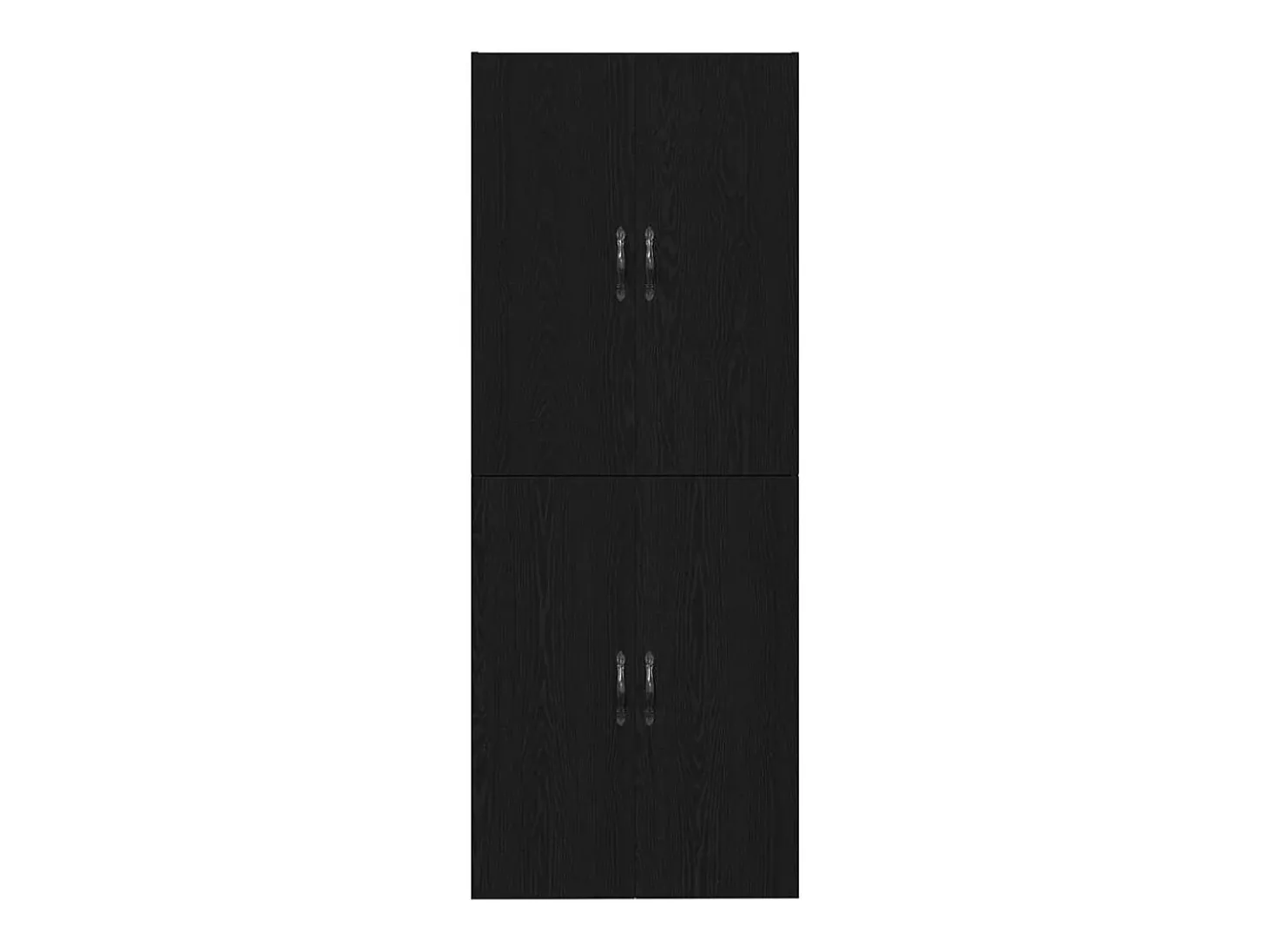 Armarios de madera de roble negro de 2 piezas 69,5x34x180 cm