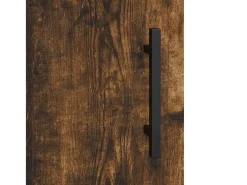 Armarios de pared 2 piezas roble ahumado 69,5x34x90 cm