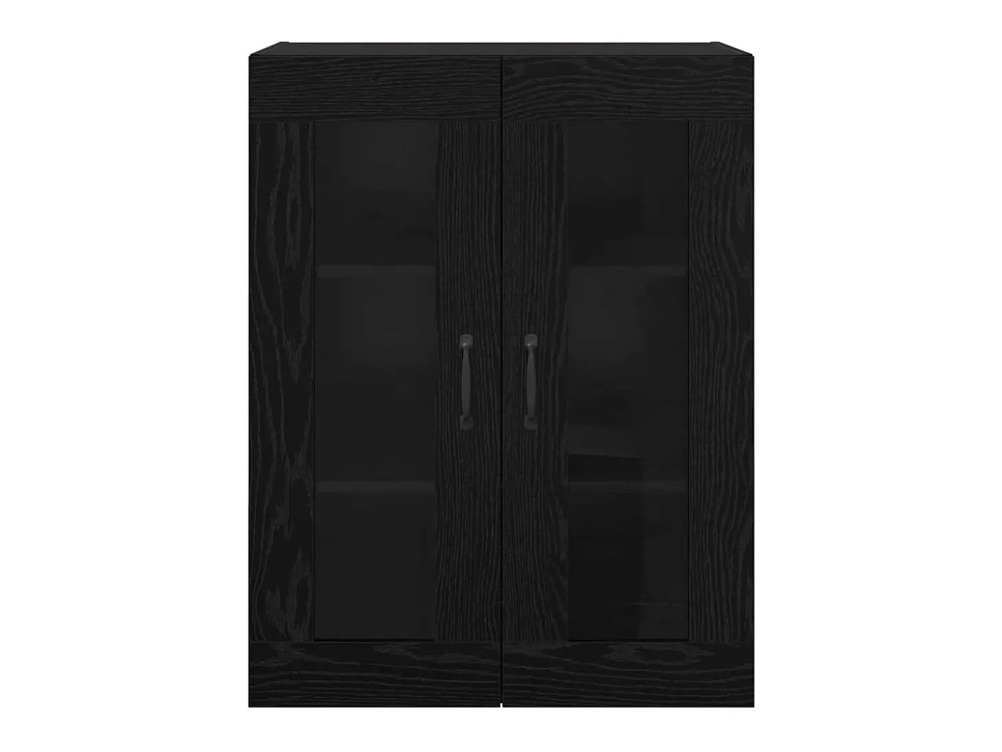 Armarios de pared 2 piezas Roble Negro 69,5 x 34 x 90 cm
