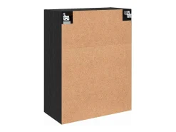 Armarios de pared 2 piezas Roble Negro 69,5 x 34 x 90 cm