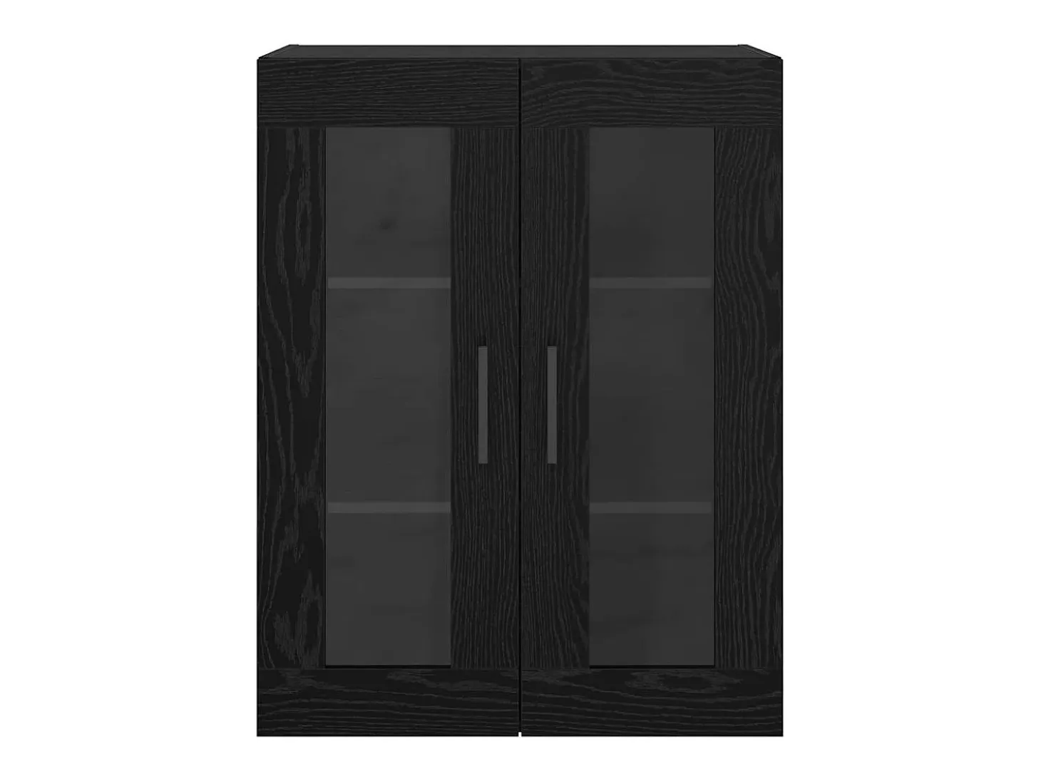 Armarios de pared 2 piezas Roble Negro 69,5 x 34 x 90 cm