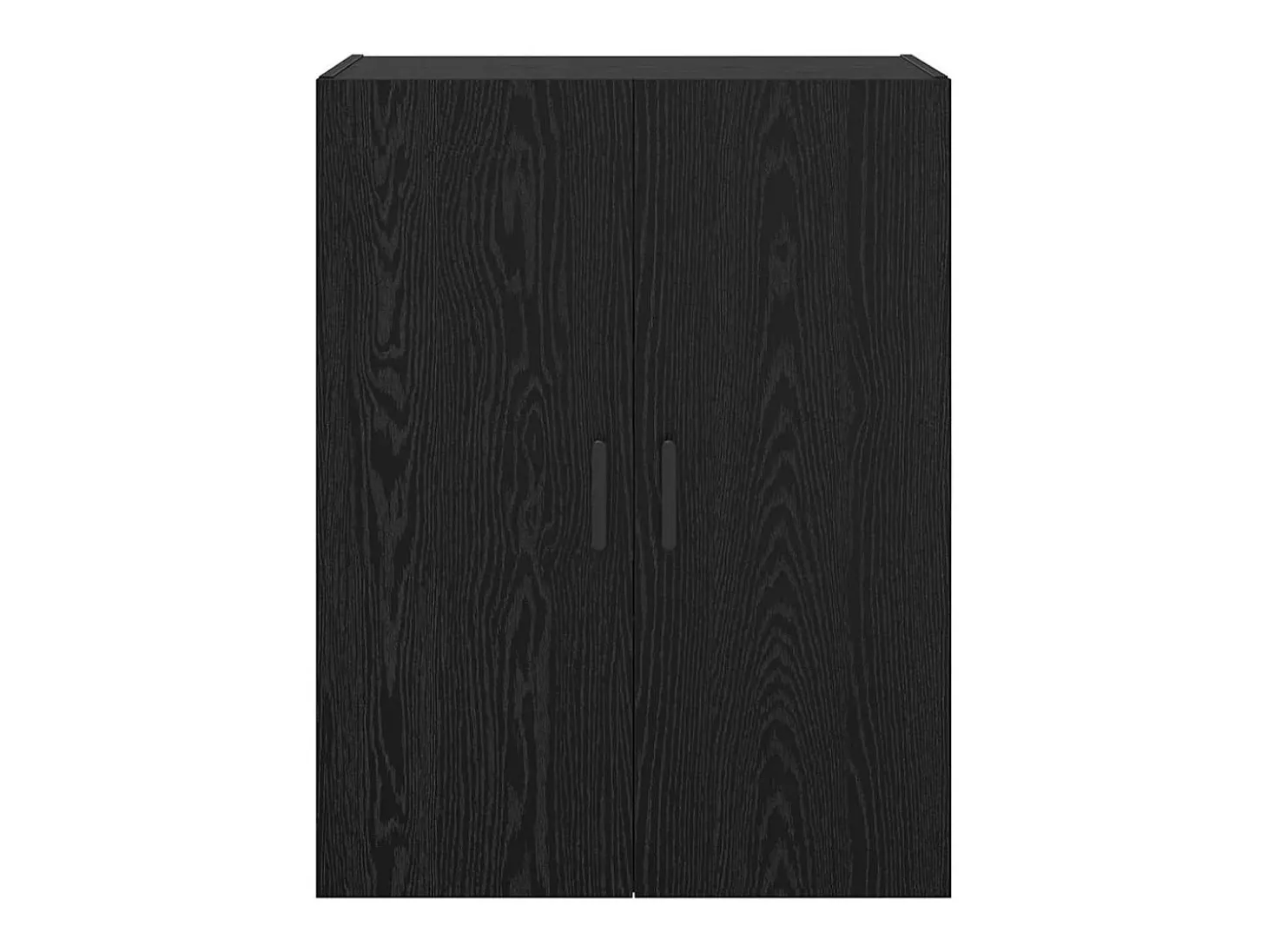Armarios de pared 2 piezas Roble Negro 69,5 x 34 x 90 cm