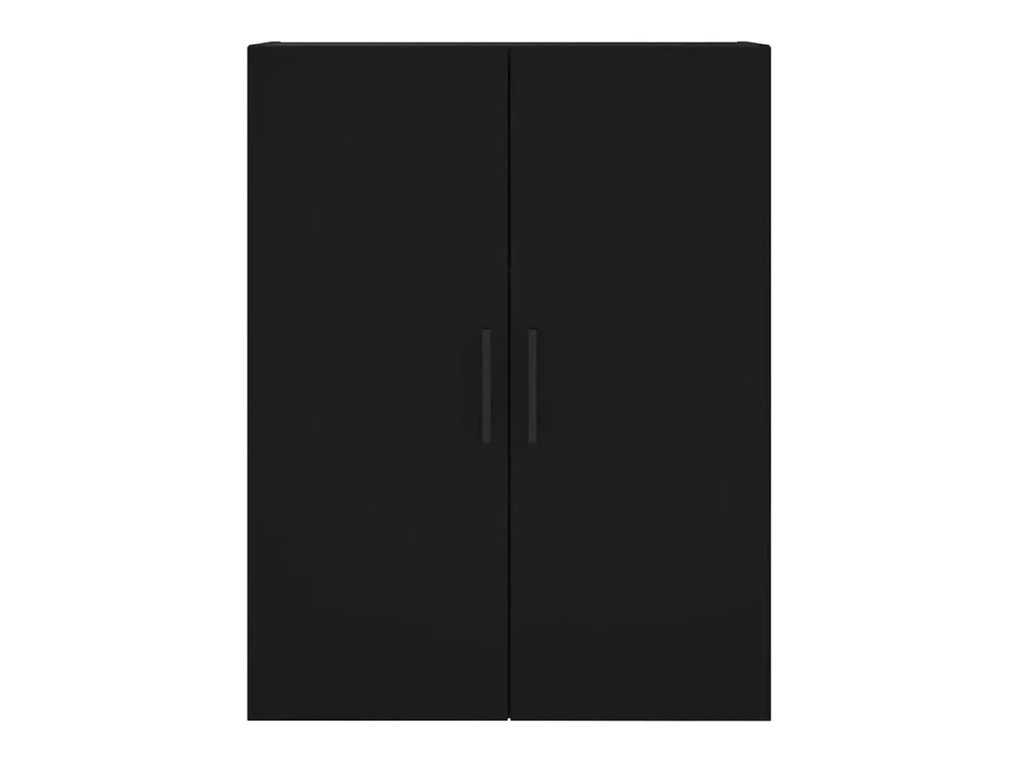 Armarios de pared 2 piezas negro 69,5x34x90 cm
