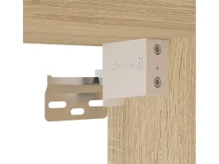Armarios de pared 2 unidades madera de ingeniería roble Sonoma